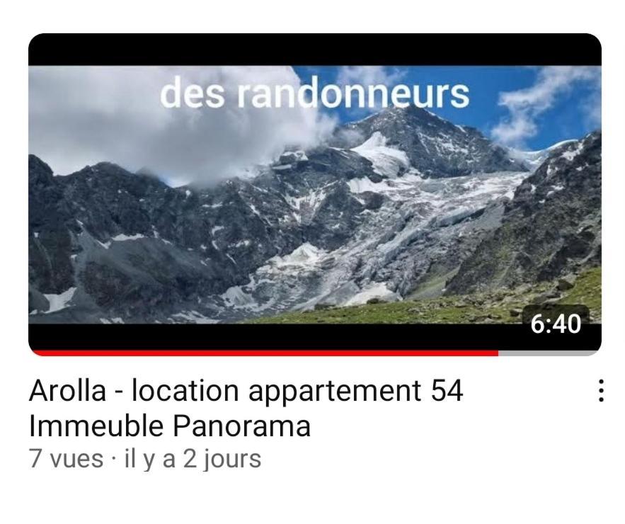 Le Panorama - Appartement 54 A Arolla Face Aux Montagnes A 150M Des Pistes Evolène Zewnętrze zdjęcie